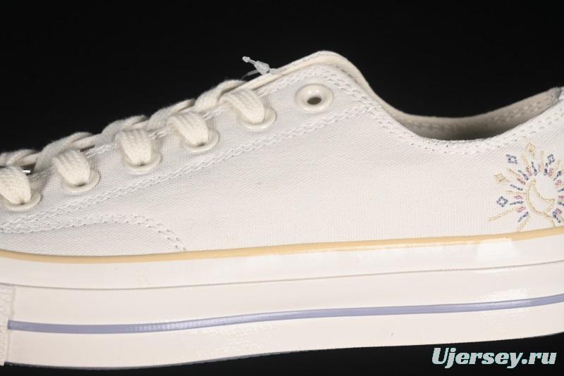 Converse Chuck 1970s Low Top Casual Sneakers with Moon Embroidery - A15750C