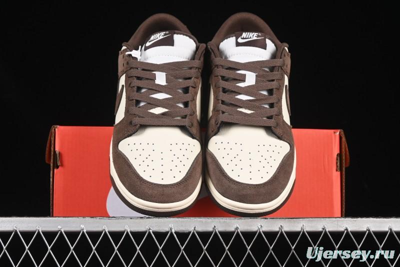 Nike SB Dunk Low White Mocha Low-Top Casual Skate Shoes - FQ8249-104