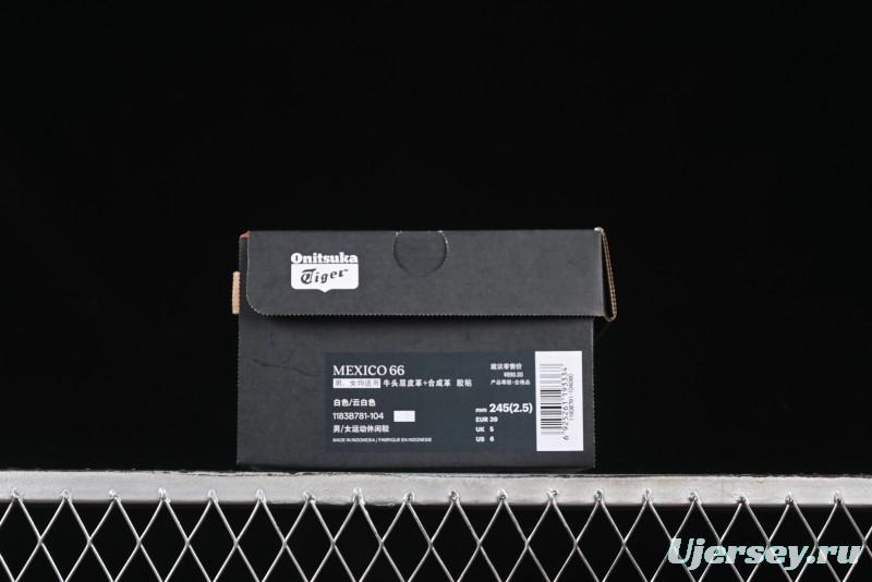 Onitsuka Tiger Mexico 66 Low-Top Leather Sneakers for Casual Running - 1183B781-104