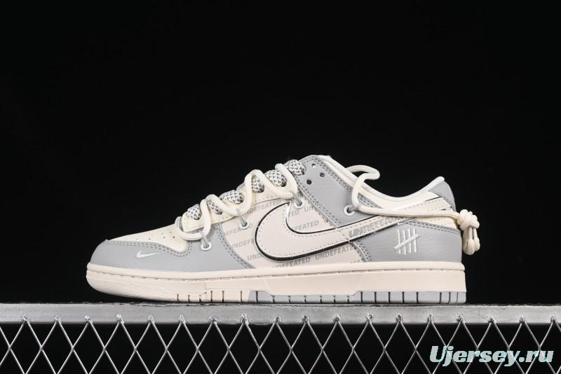 Nike SB Dunk Low UN Series Strap Swoosh White Anniversary Custom Low-Top Casual Skate Shoes - DM6868-079