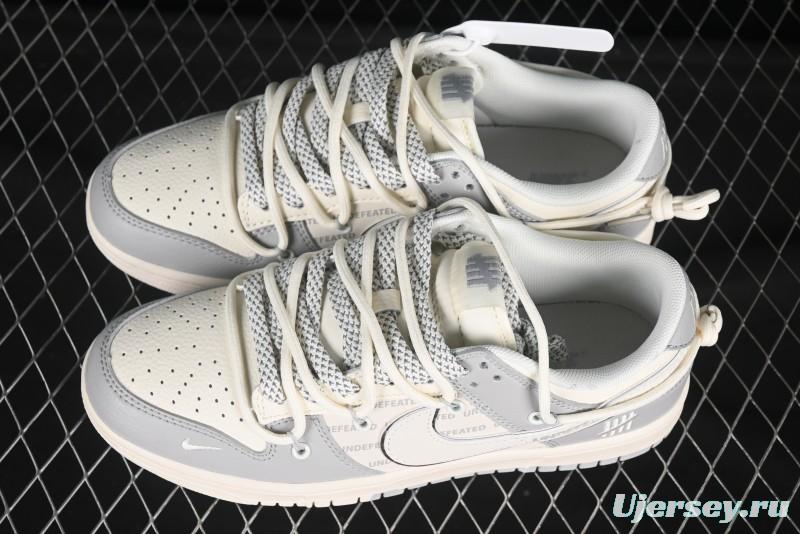 Nike SB Dunk Low UN Series Strap Swoosh White Anniversary Custom Low-Top Casual Skate Shoes - DM6868-079