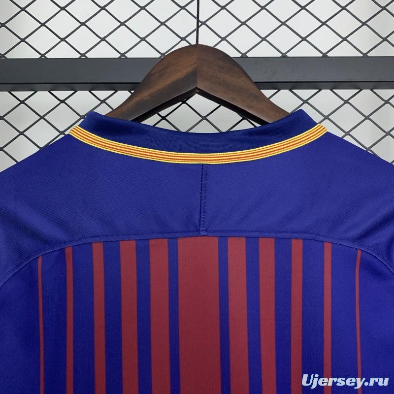 17/18 Retro Barcelona Home Jersey