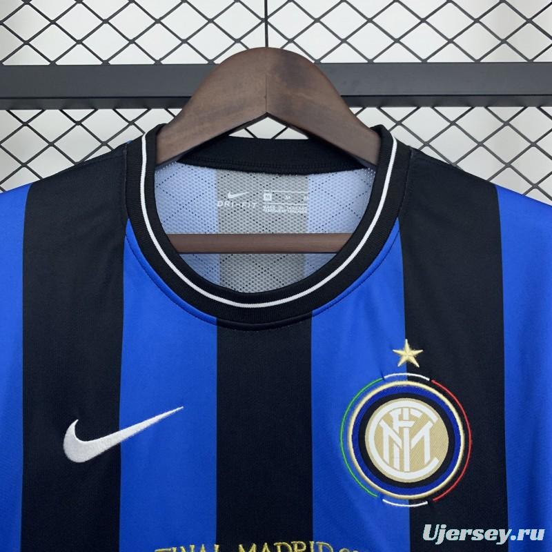 09/10 Retro Inter Milan Champions League Edition Home Jersey