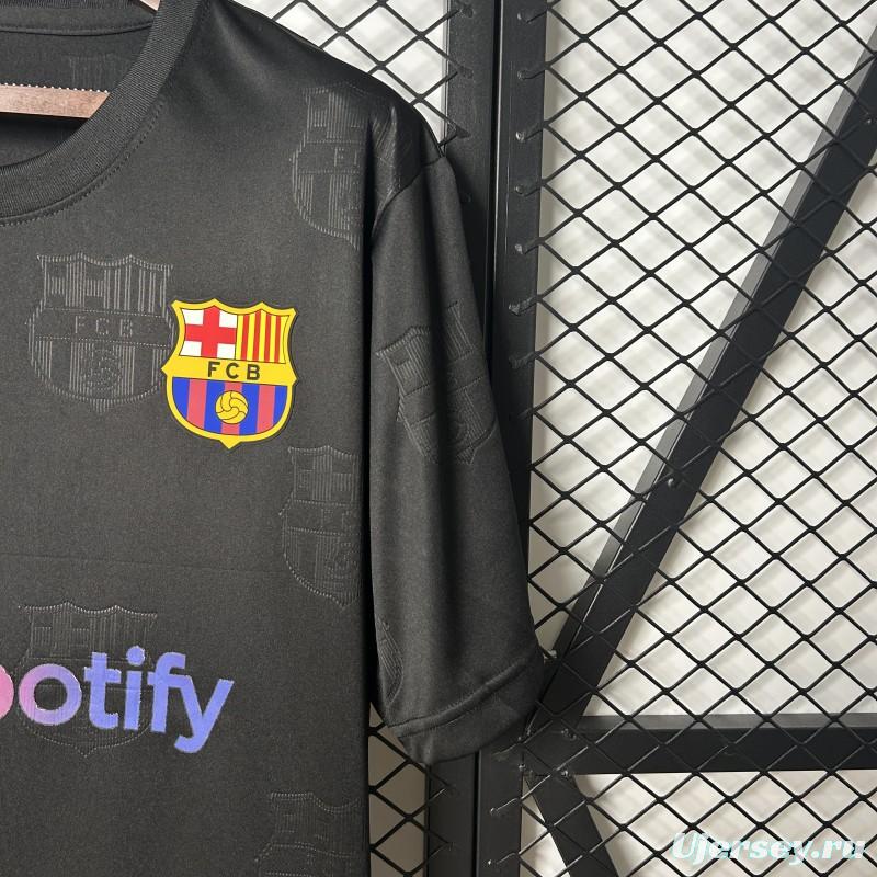 25/26 FC Barcelona Black with Spotify Logo Jersey
