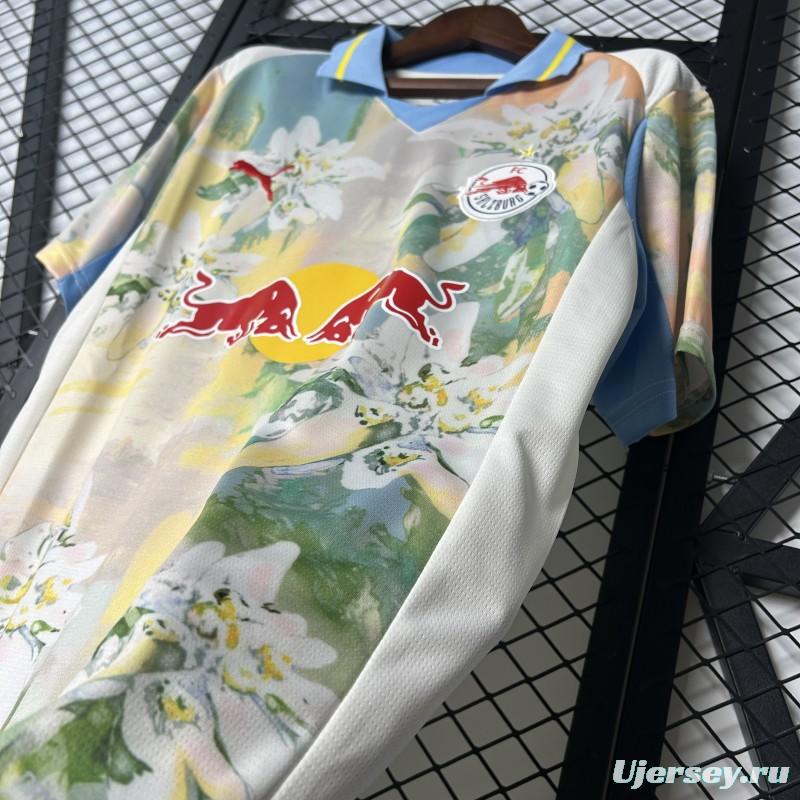 25/26 RB Salzburg White with Floral Pattern Jersey
