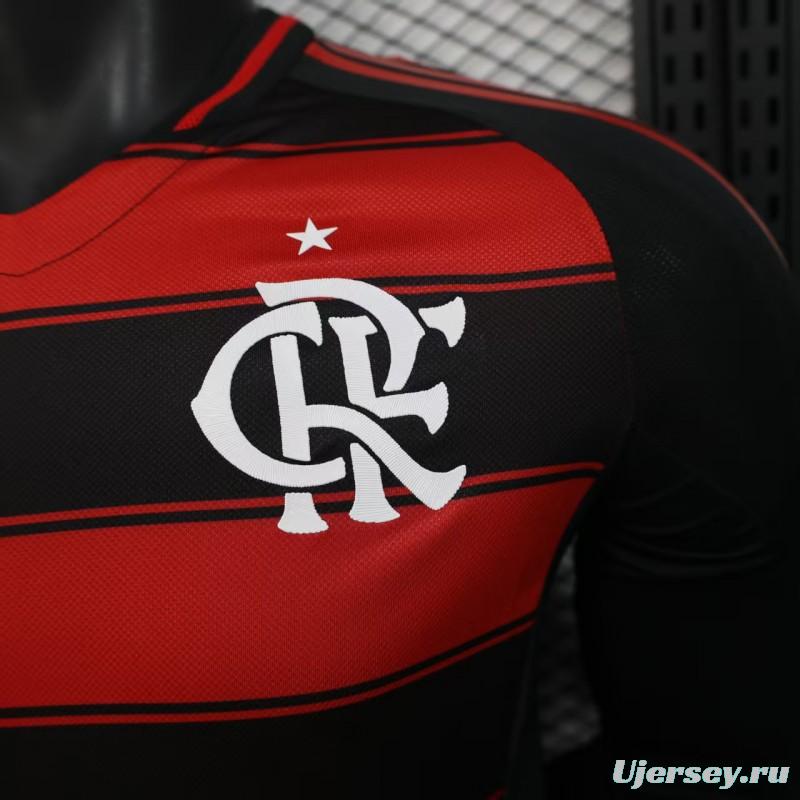 Player Version 25/26 Flamengo Home Long Sleeve Jersey