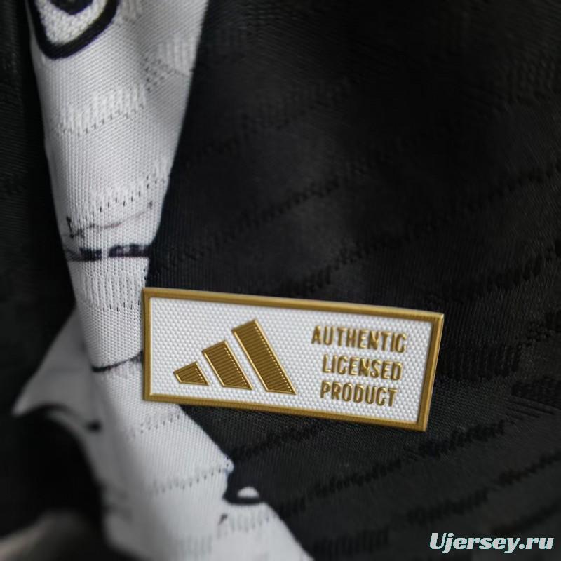 Player Version 2025 Japan White with One Piece Roronoa Zoro Character Jersey