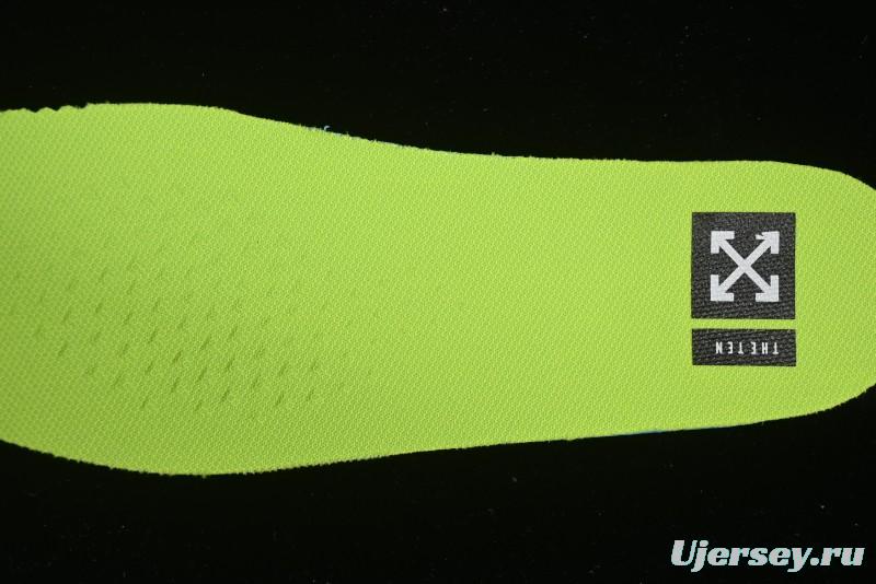 Nike Off White x Air Force 1 Low OW Collaboration Transparent Yellow Sneakers - AO4606-700