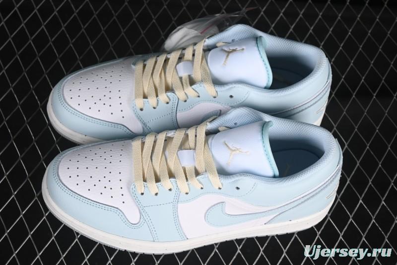 Nike Air Jordan 1 Low AJ1 Mint Blue Casual Lifestyle Sneakers - HJ5999-400
