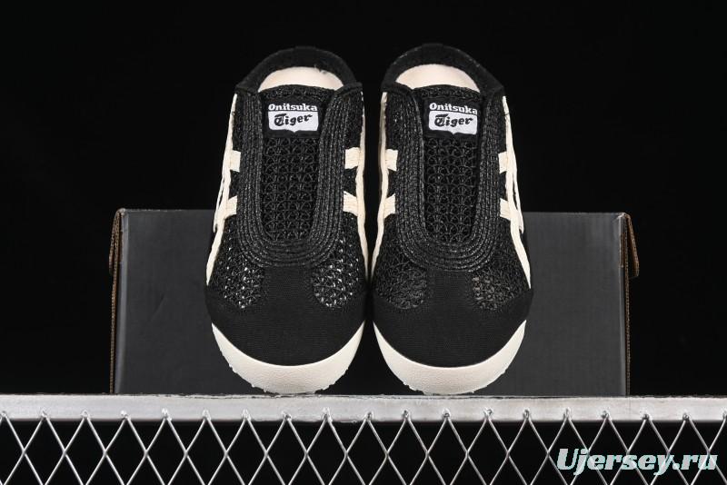 Onitsuka Tiger Mexico 66 Sabot Slip-On Shoes with Breathable Mesh Upper - 1183C123-001