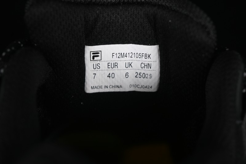Fila Heritage Fluid Cat Paw 5.0 Retro Dad Shoes with Lace-Up Design - F12M412105FBK