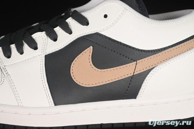 Nike Air Jordan 1 Low AJ1 Retro Casual Sneakers in Black White Grey - IH0649-021