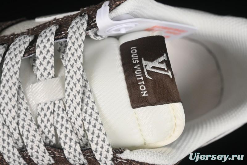 Nike Air Force 1 '07 Low LV Collaboration Beige Grid Casual Sneakers - XS1958-552