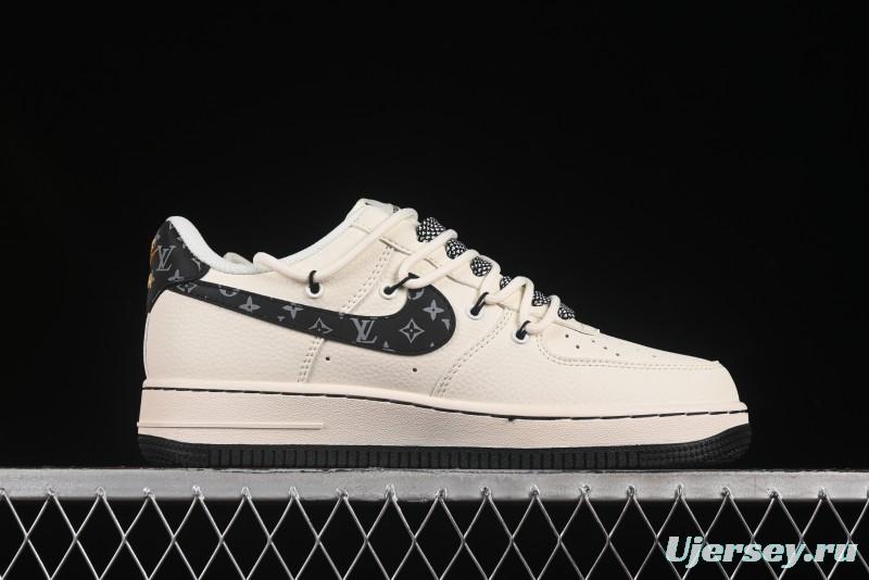 Nike Air Force 1 '07 Low LV Collaboration Blue Swoosh Drawstring Casual Sneakers - DM6868-061