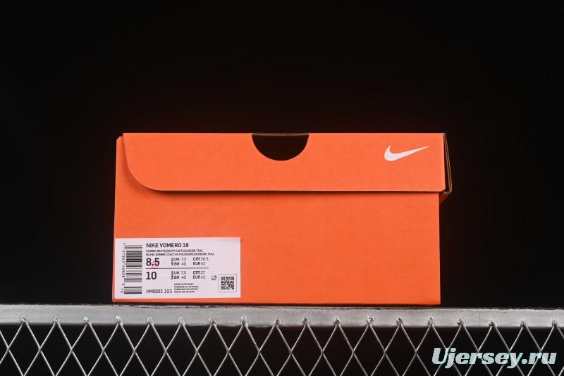 Nike Air Zoom Vomero 18 Lunar Retro Running Shoes with Full-Length Zoom Air Cushion - HM6803-103