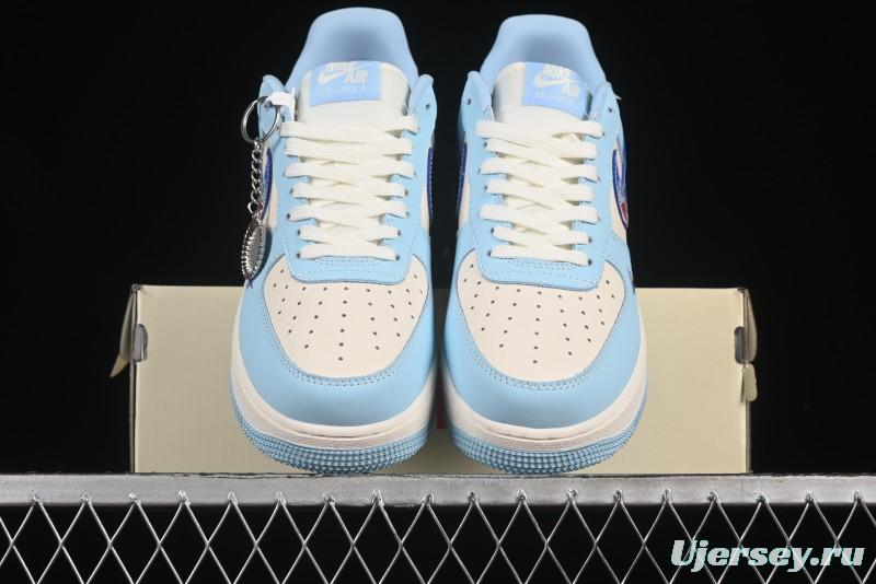 Nike Air Force 1'07 Low Doraemon Casual Sneakers with Full-Length Air Cushion - DF0188-059