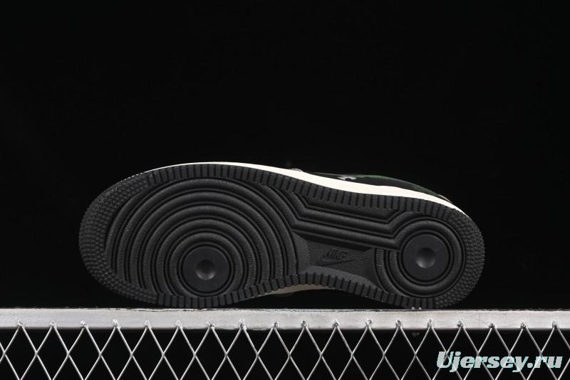 Nike Air Force 1'07 Low Chrome Hearts Collaboration Black Green Swoosh Casual Sneakers - KK1988-074