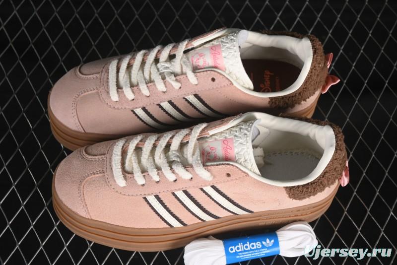 Adidas Originals Gazelle Bold JR4244 Collaboration Low-Top Platform Sneakers with Slip-Resistant Durable Sole