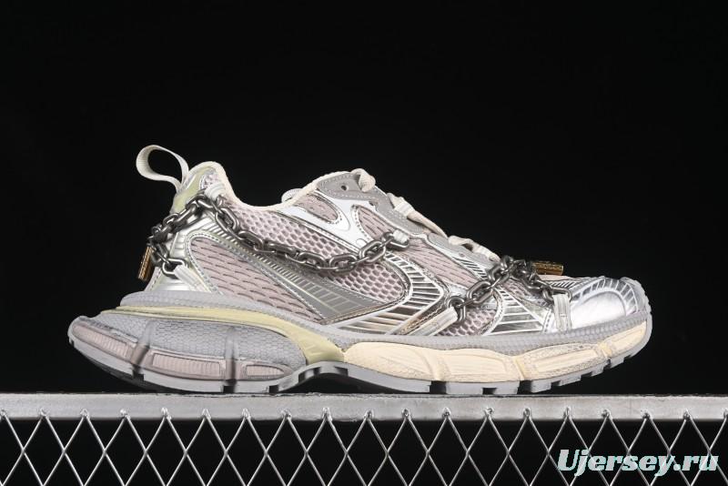 Balenciaga Phantom Sneaker 3XL Running Shoes with Transparent Heel Strap - W3XPL9182