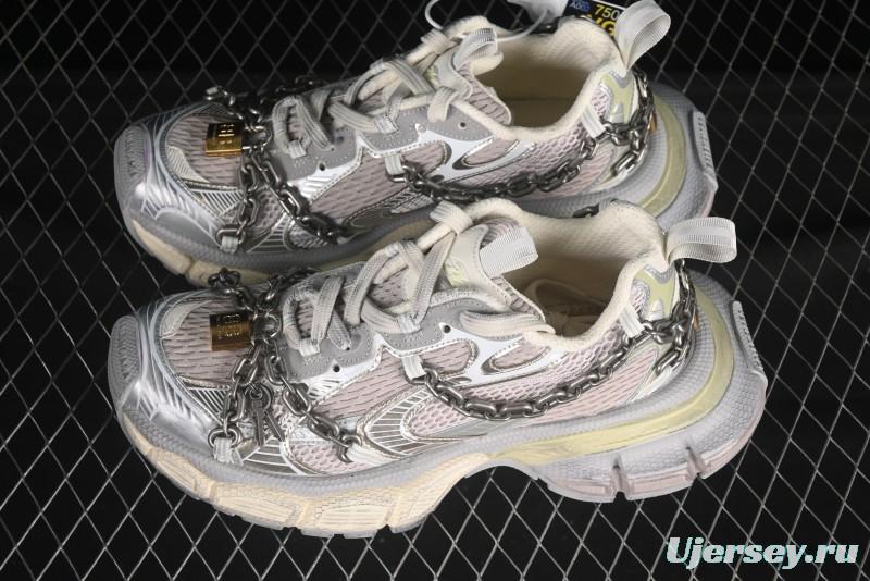 Balenciaga Phantom Sneaker 3XL Running Shoes with Transparent Heel Strap - W3XPL9182