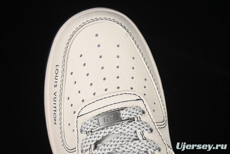Nike Air Force 1 '07 Low LV Collaboration Black Swoosh Logo Casual Sneakers - XX3168-160