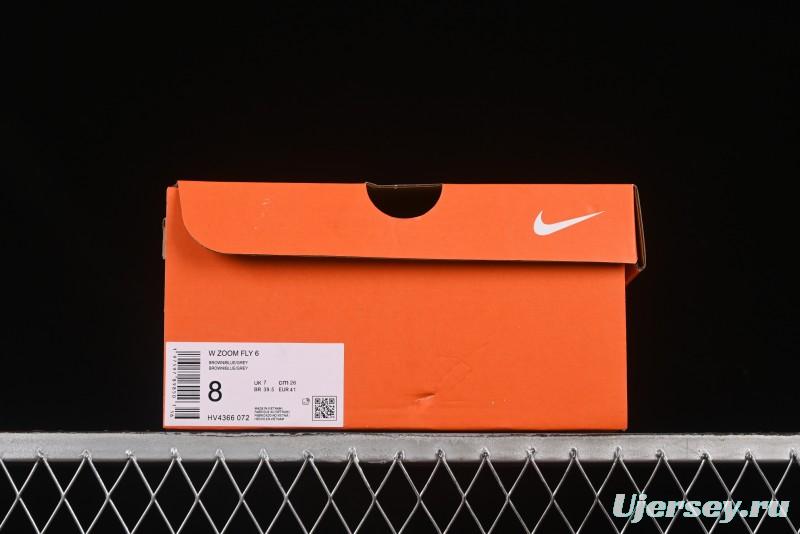 Nike Zoom Fly 6 Ultra-Lightweight Running Shoes with React Foam and Carbon Fiber Plate - HV4366-072