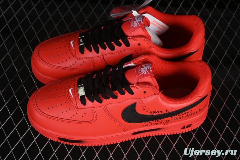 Nike Air Force 1'07 Low Watermelon Red Casual Sneakers with Full-Length Air Cushion - FD7039-600