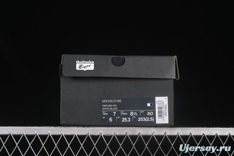 Onitsuka Tiger Mexico 66 Low-Top Leather Sneakers for Casual Running - 1183C380-100