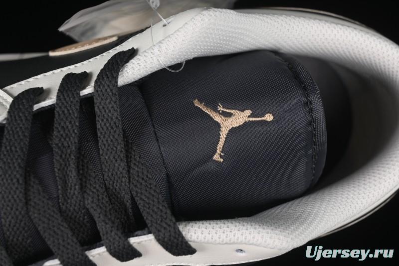 Nike Air Jordan 1 Low AJ1 Retro Casual Sneakers in Black White Grey - IH0649-021