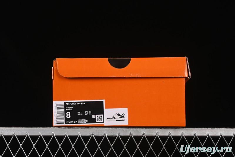 Nike Air Force 1 '07 Low LV Collaboration Double Print Denim Casual Sneakers - YX5066-317