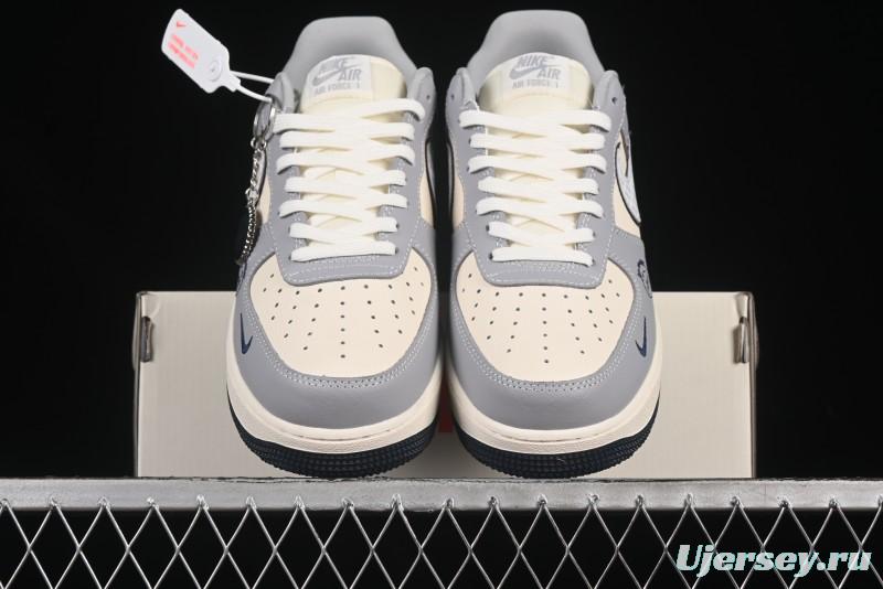 Nike Air Force 1 '07 Low Kaws Collaboration Beige Grey Casual Sneakers - KK1988-077