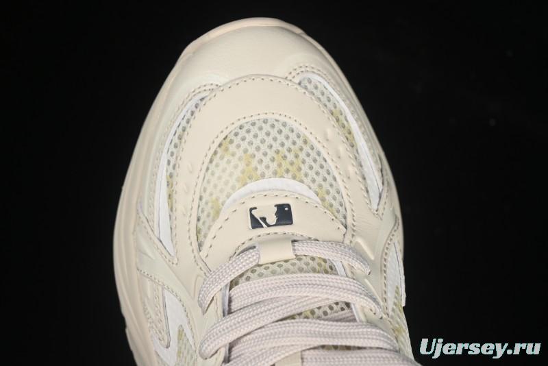 New York Yankees MLB Chunky Curve Runner Monogram Thick Sole Casual Running Shoes - 3ARNSPL5N50BGL