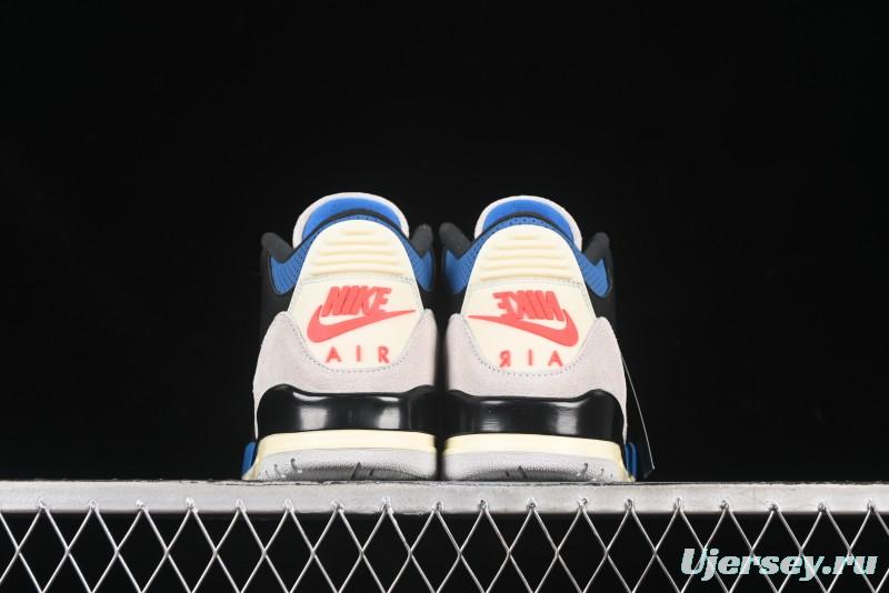 Nike Air Jordan 3 Retro OG Rare Air Sneakers with Small Reverse Swoosh - IB8967-004