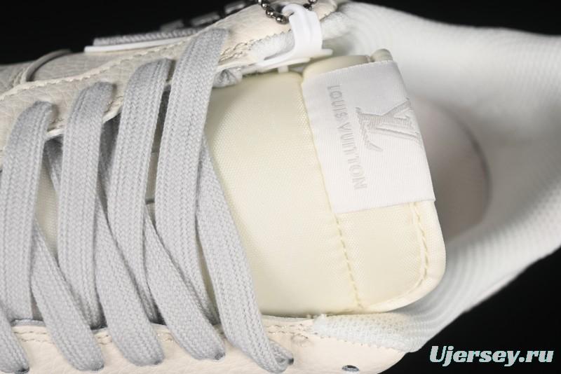 Nike Air Force 1 '07 Low LV Collaboration Grey Denim Swoosh Casual Sneakers - XX3168-135