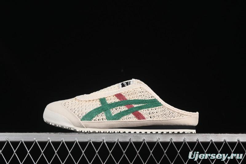 Onitsuka Tiger Mexico 66 Sabot Slip-On Sneakers with Breathable Mesh Upper - 1183C123-103