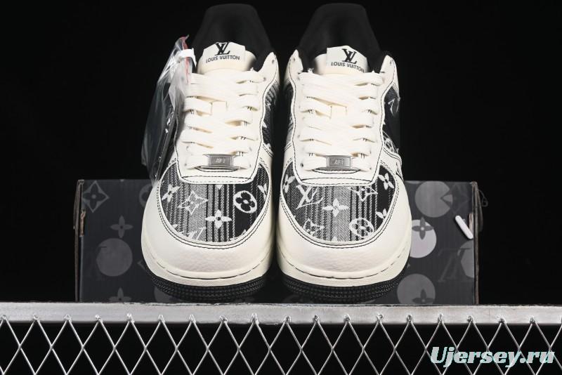 Nike Air Force 1 '07 Low LV Collaboration Cream Black Casual Sneakers - BZ6808-103