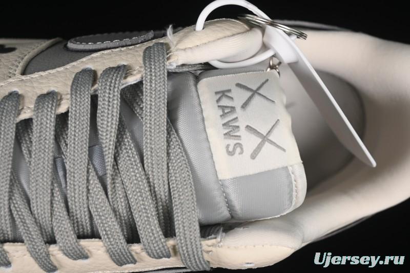 Nike Air Force 1'07 Low Kaws Collaboration Beige Grey Casual Sneakers - KK1988-078