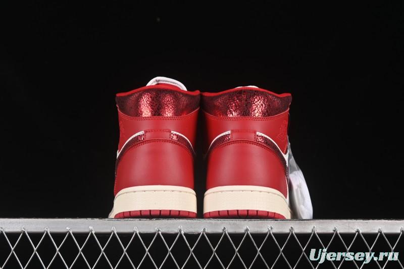 Nike Air Jordan 1 Mid AJ1 China Red Mid-Top Casual Sneakers - HJ9337-106
