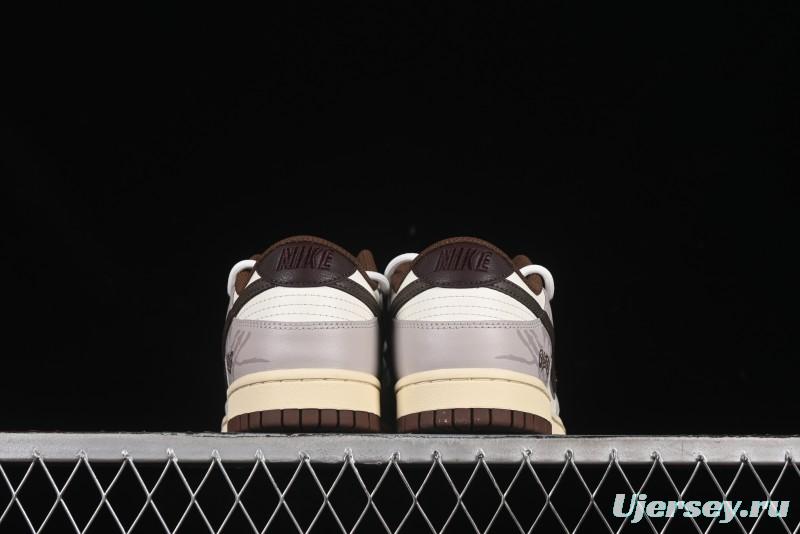 Nike Dunk Low Koala Party Distressed Grid Low-Top Casual Skate Shoes - DD1503-124