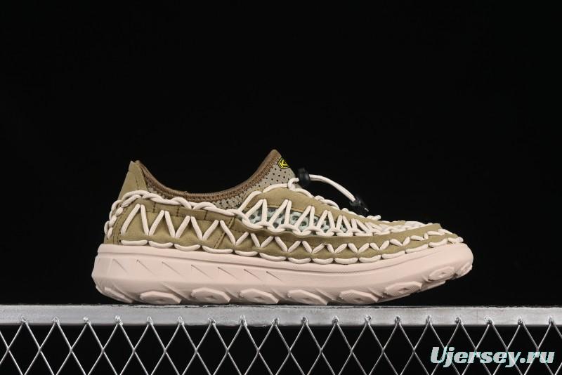 Keen Uneek Flat-M Woven Elastic Strap Outdoor Water Sports Sandals - 1014097