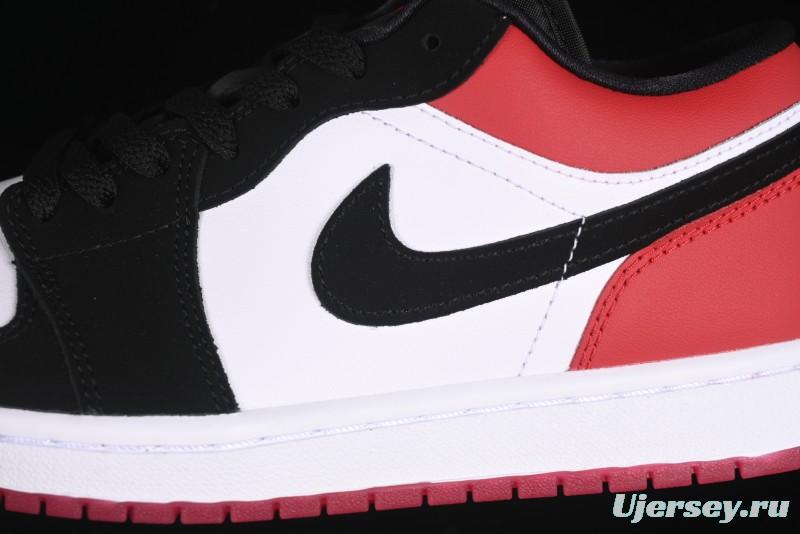 Nike Air Jordan 1 Low "White Black Gym Red" Retro Casual Sneakers - IB8971-106