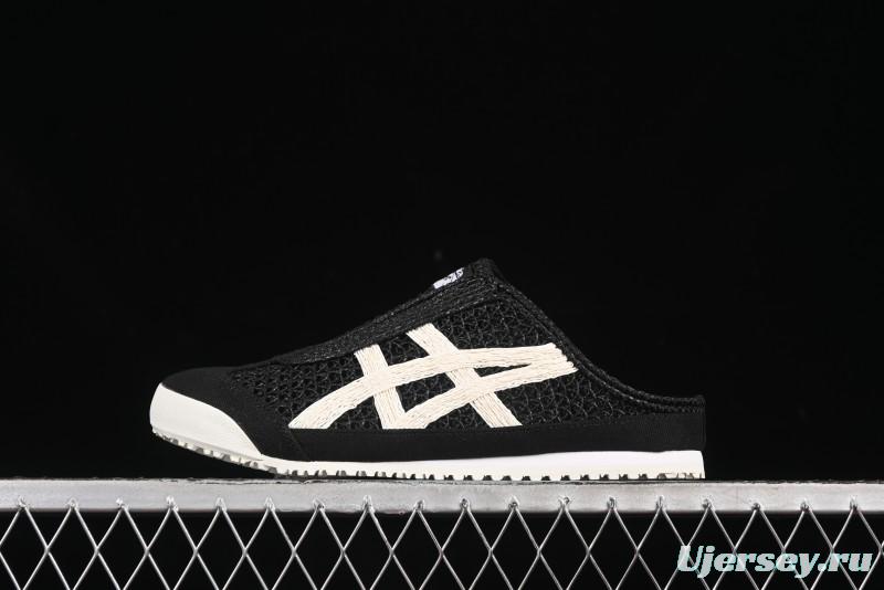 Onitsuka Tiger Mexico 66 Sabot Slip-On Shoes with Breathable Mesh Upper - 1183C123-001