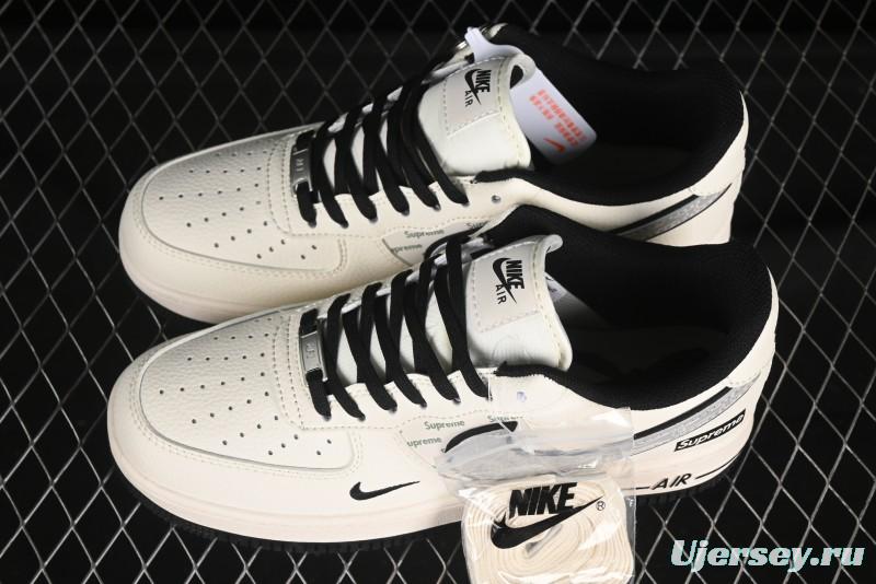 Nike Air Force 1 '07 Low Supreme Collaboration Shadow Swoosh Casual Sneakers - XX3168-149