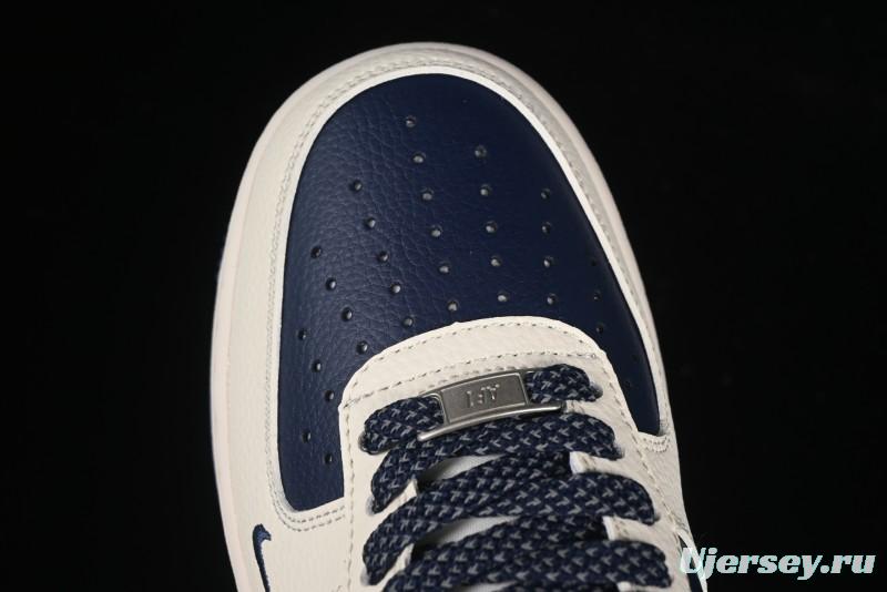 Nike Air Force 1 '07 Low Supreme Collaboration Light Blue Edge Casual Sneakers - HH7518-057