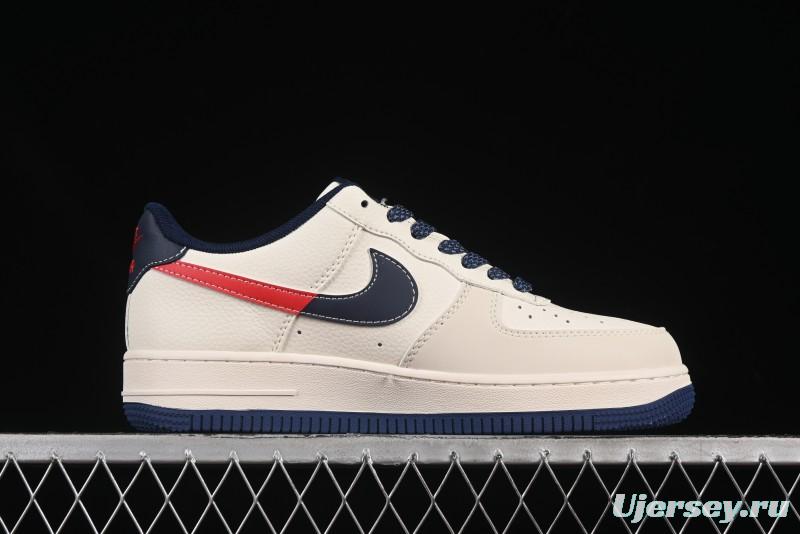 Nike Air Force 1'07 Low Gucci Collaboration Blue Red Swoosh Casual Sneakers - JJ2508-713