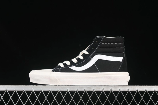Fear of God x Vans Sk8-Hi High-Top Sneakers in Minimalist Black/White - VN0A2XS1ML5