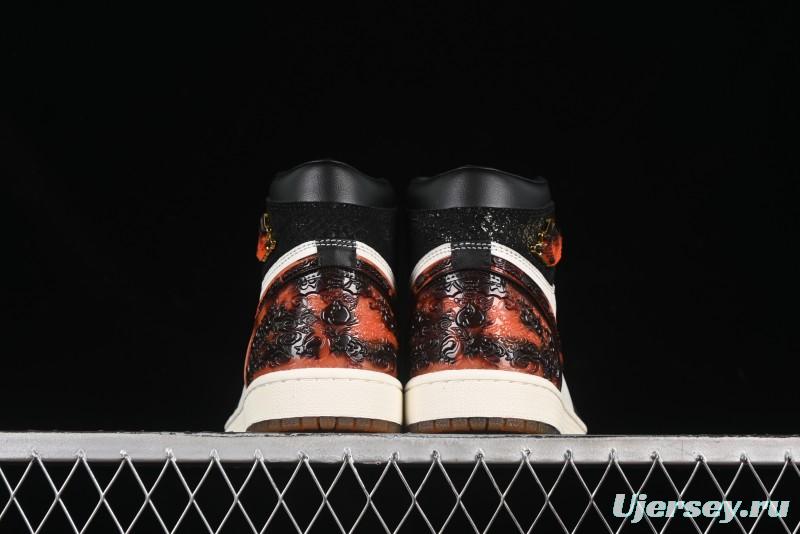 Nike Air Jordan 1 High Retro OG "CNY" Basketball Shoes with Traditional Chinese Auspicious Elements - IB3165-091