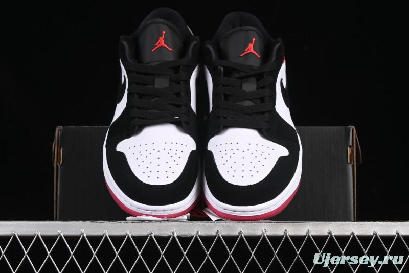 Nike Air Jordan 1 Low "White Black Gym Red" Retro Casual Sneakers - IB8971-106