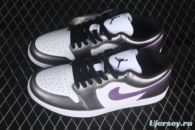 Nike Air Jordan 1 Low AJ1 Dark Purple Low-Top Casual Lifestyle Sneakers - HJ5910-105