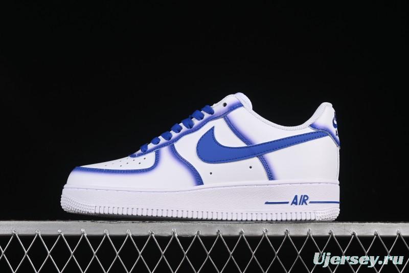 Nike Air Force 1'07 Low Blue Planet Casual Sneakers with Full-Length Air Cushion - ZH0316-079